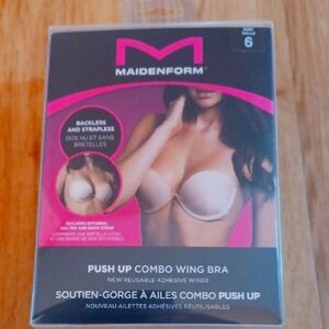 Maidenform Push Up Combo Wing Bra Size 6 38C 36D